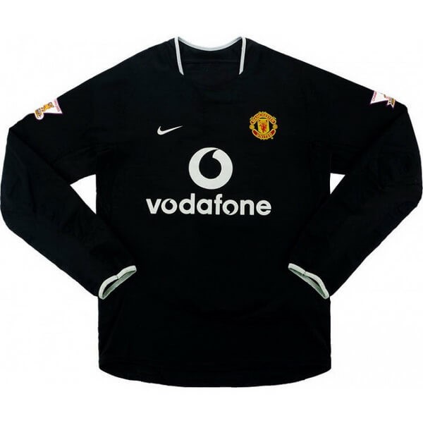 Tailandia Camiseta Manchester United 2nd ML Retro 2003 2005 Negro